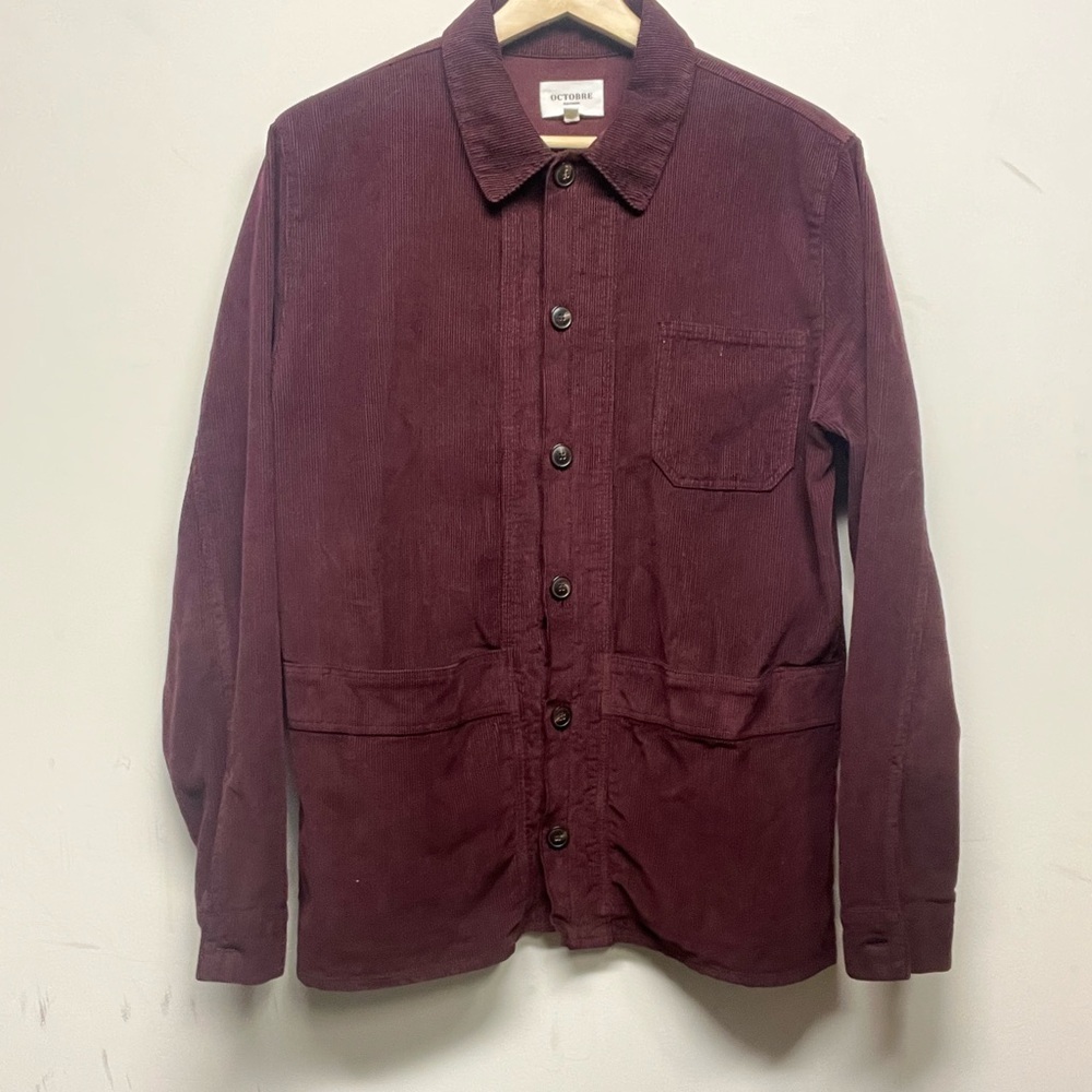 Octobre Editions Burgundy Corduroy Jacket